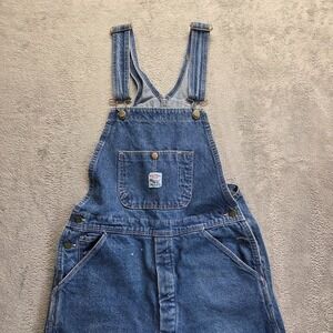 Vintage Pointer Brand Overalls Mens 32X31 Blue Straight Utility Farmer USA Made